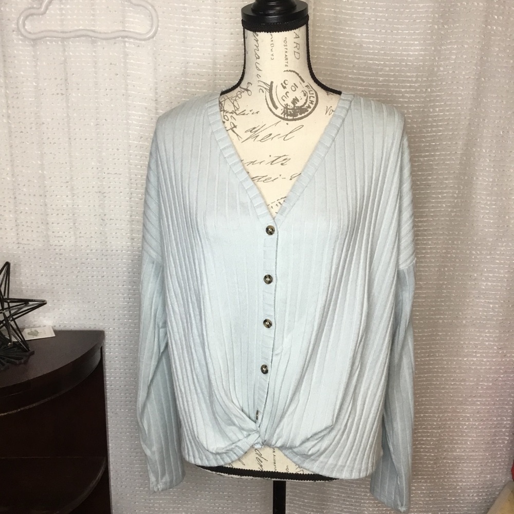 SO Faux Tie Waist Top New!